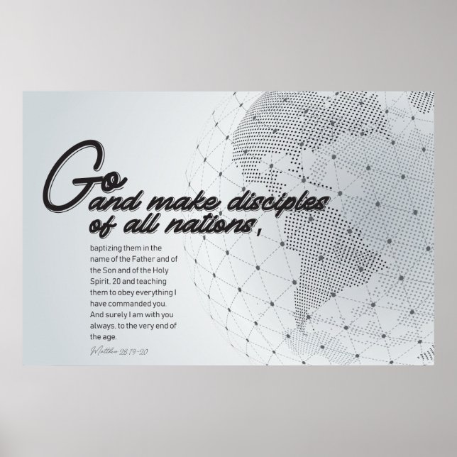 Go and make disciples to all nations poster (Front)