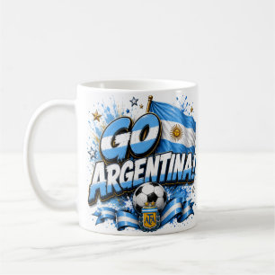 Go Argentina Soccer Design Argentin Coffee Mug