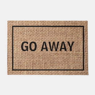 Go Away Custom Funny Doormat