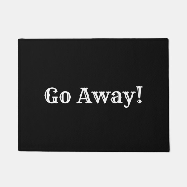 Go Away Doormat (Front)