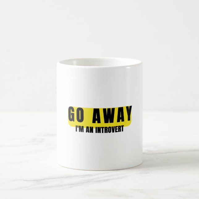 Go Away I'm Introverting Coffee Mug (Center)