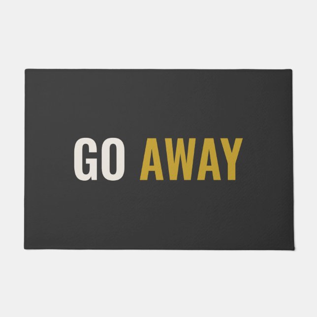 GO AWAY - Unfriendly Doormat (Front)