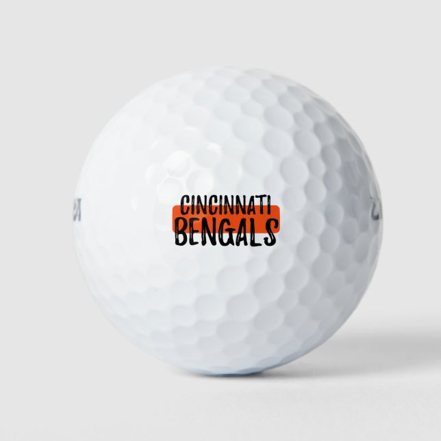 Go Bengals Golf Balls (Front)