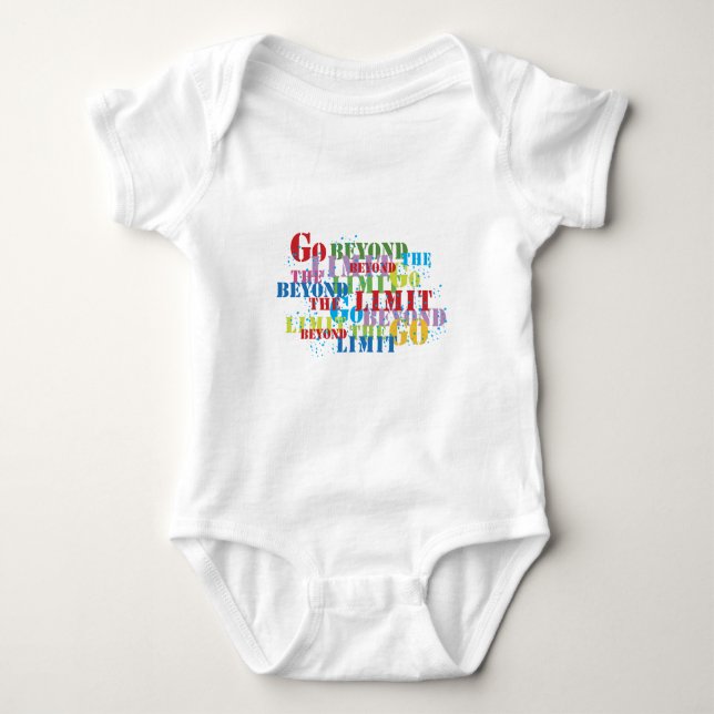 Go Beyond The Limit Baby Bodysuit (Front)