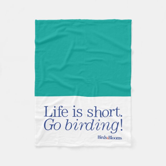 Go Birding! Fleece Blanket (Front)