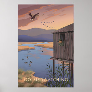 Go Birdwatching Travel Poster