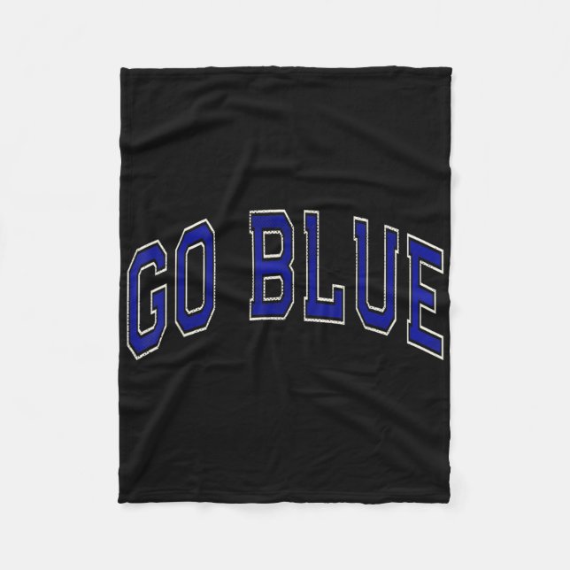 Go Blue Summer Camp Team Competition Colour Event  Fleece Blanket (Front)