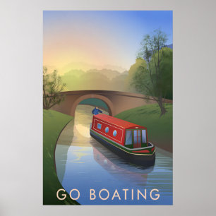 Go Boating Travel Poster
