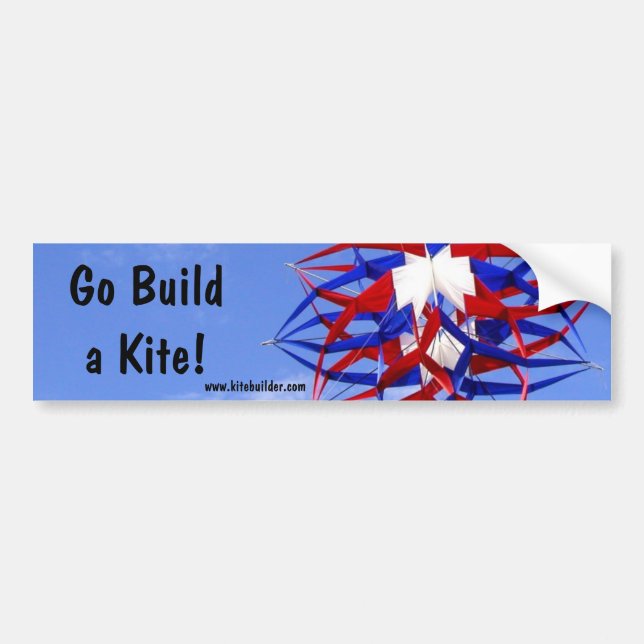 Go Build a Kite! Bumper Sticker (Front)