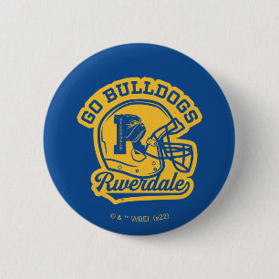 Go Bulldogs Football Helmet Icon 6 Cm Round Badge