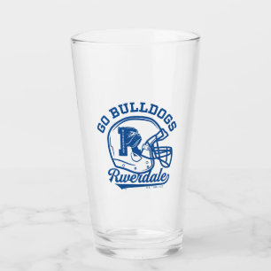 Go Bulldogs Football Helmet Icon Glass