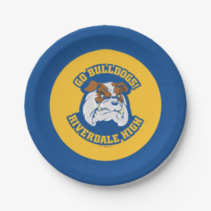 Go Bulldogs - Riverdale High Paper Plate