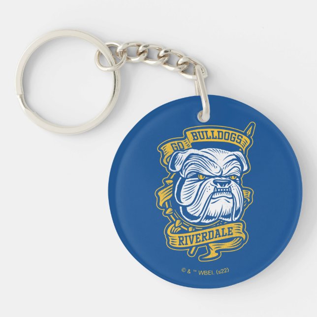 Go Bulldogs - Riverdale Mascot Banner Key Ring (Front)