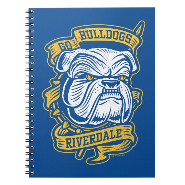 Go Bulldogs - Riverdale Mascot Banner Notebook (Front)