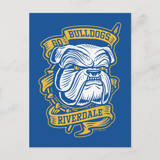 Go Bulldogs - Riverdale Mascot Banner Postcard (Front)