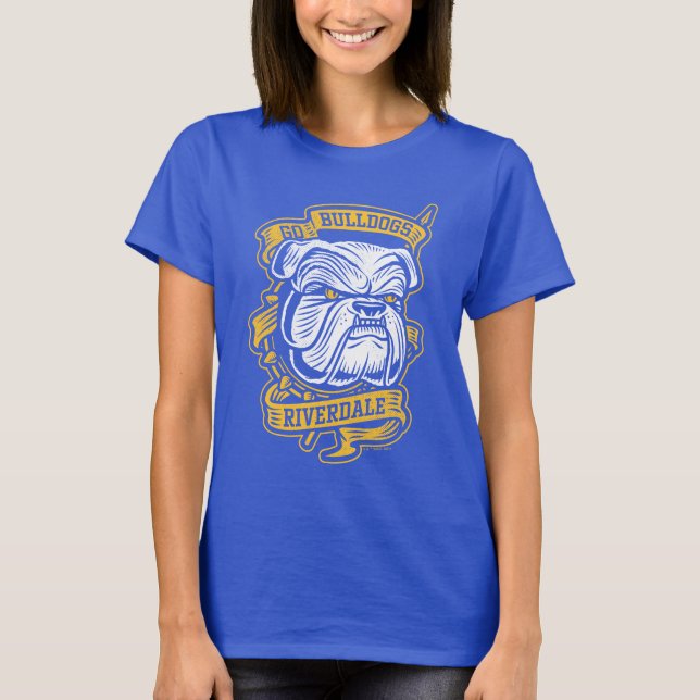 Go Bulldogs - Riverdale Mascot Banner T-Shirt (Front)