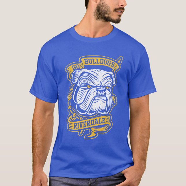 Go Bulldogs - Riverdale Mascot Banner T-Shirt (Front)