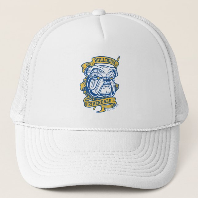 Go Bulldogs - Riverdale Mascot Banner Trucker Hat (Front)