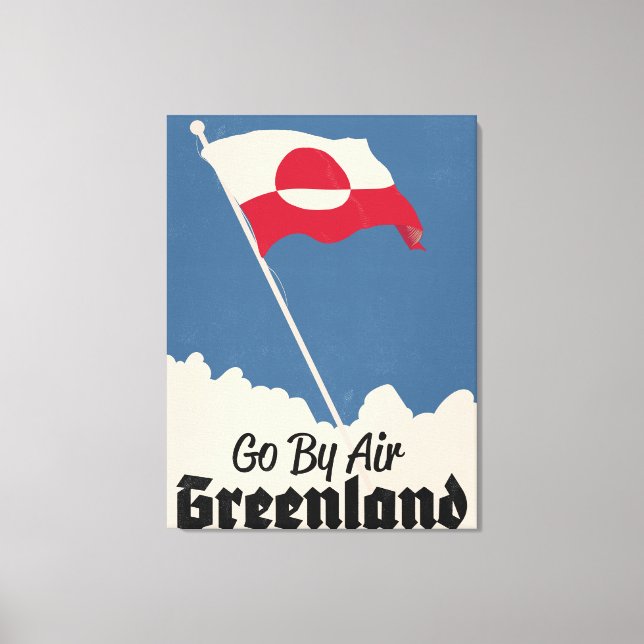Go By Air Greenland Canvas Print (Front)