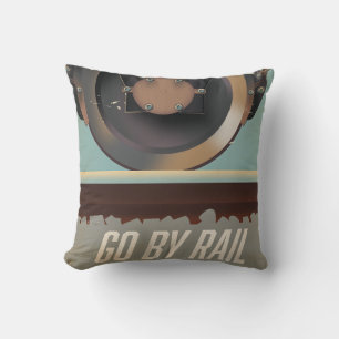 Go By Train Cushion