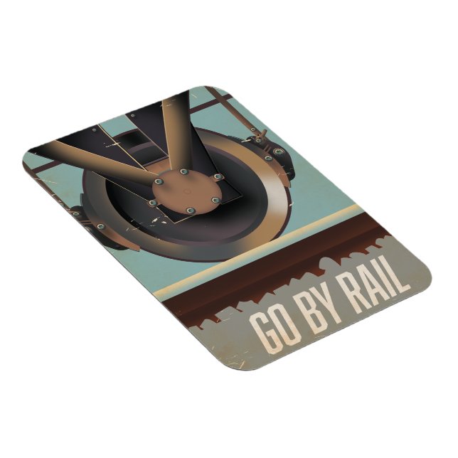 Go By Train Magnet (Right Side)