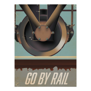 Go By Train Poster