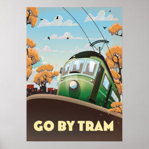 Go By Tram Poster