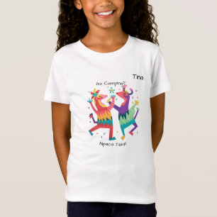 "Go Camping? Alpaca Tent!" Customisable Girl's T-Shirt