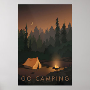 Go Camping Travel Poster