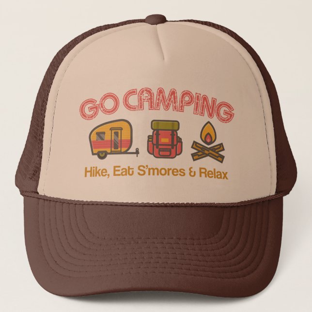 Go Camping Trucker Hat (Front)