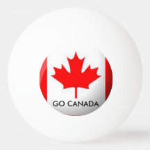GO CANADA PING PONG BALL
