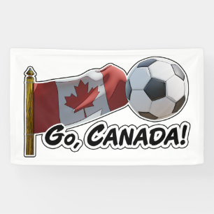 Go, Canada Soccer Fan Banner