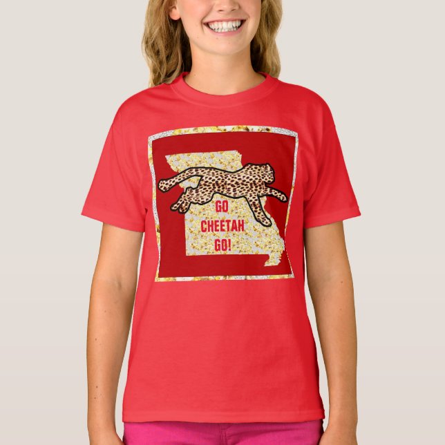 GO CHEETAH GO! T-Shirt (Front)