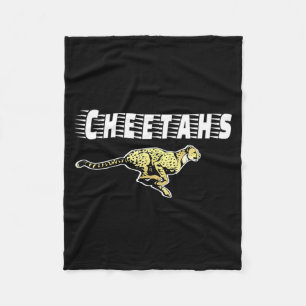 Go Cheetahs Football Baseball Basball Cheer Teams Fleece Blanket