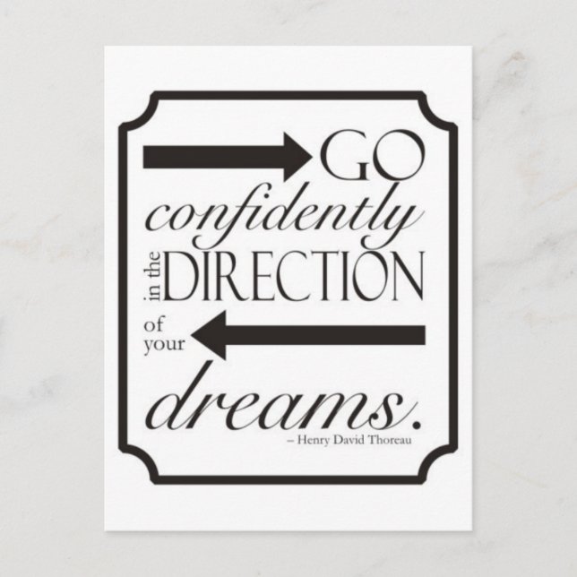 Go Confidently Postcard (Front)