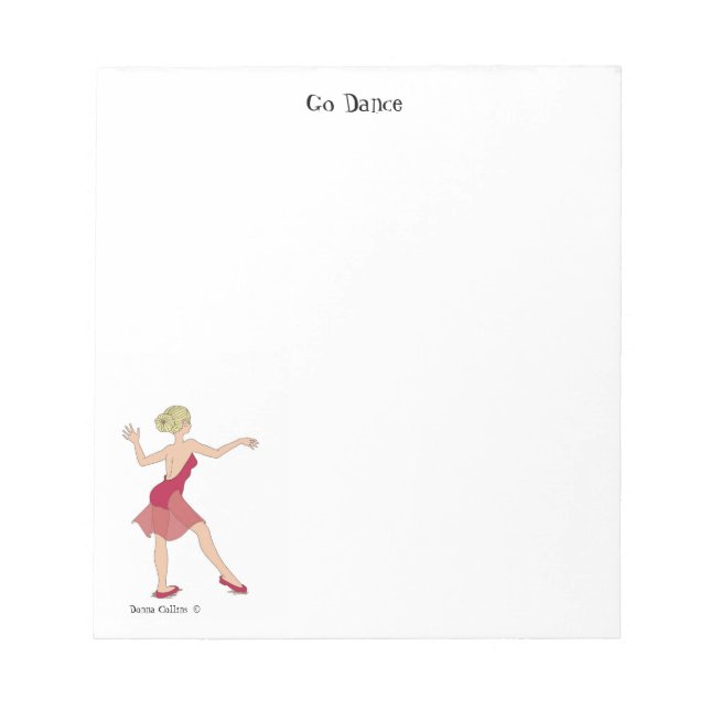 Go Dance Note Pad (Front)