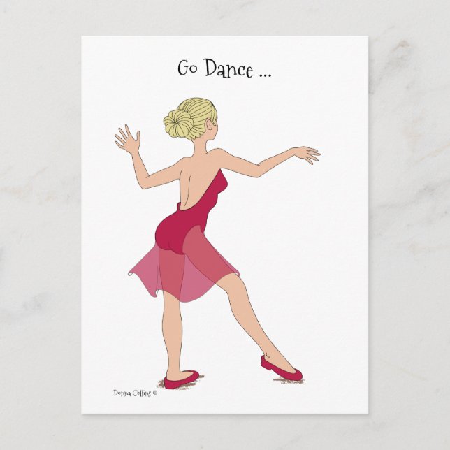 Go Dance Postcard (Front)