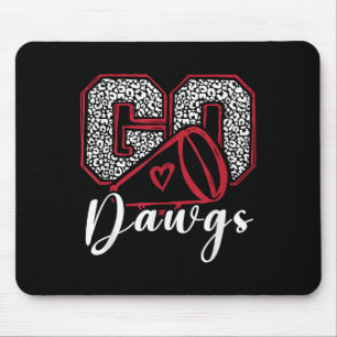 Go Dawgs Funny Bulldog For Men Women Kids Boys Gir Mouse Pad