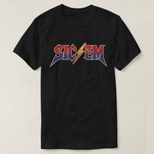 Go Dawgs Highschool Football Spirit Sic'Em Game T-Shirt