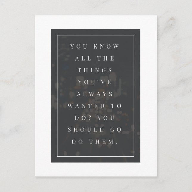 Go Do Them Postcard (Front)