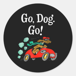 Go Dog Go Costume Classic Round Sticker