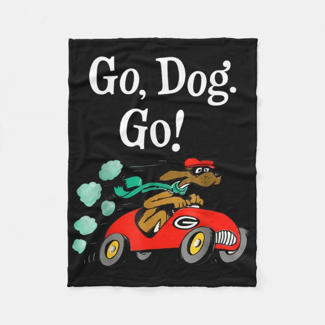 Go Dog Go Costume  Fleece Blanket (Front)