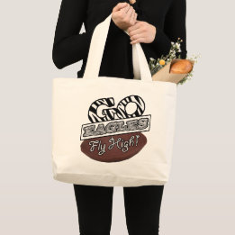 GO EAGLES! LARGE TOTE BAG