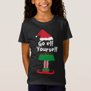 Go Elf Yourself For Christmas Men Women Family Mat T-Shirt