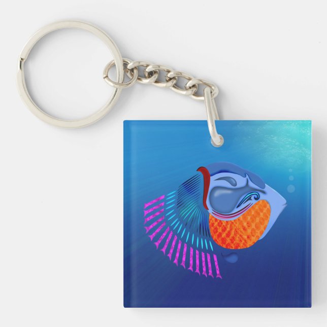 Go Fish Key Ring (Front)