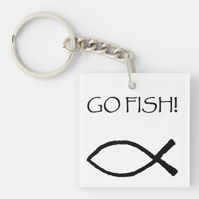 Go Fish Key Ring (Front)