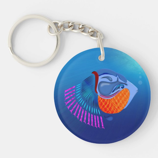 Go Fish Key Ring (Front)