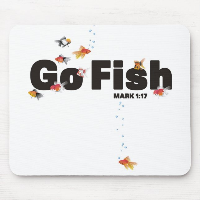 Go Fish Mousepad (Front)