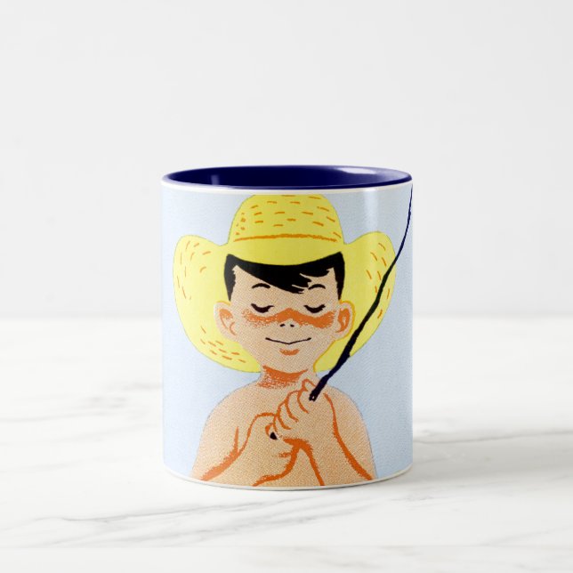 Go Fish Two-Tone Coffee Mug (Center)