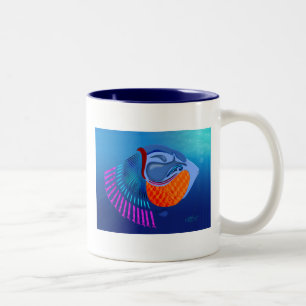 Go Fish Two-Tone Coffee Mug